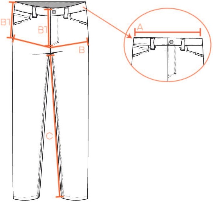 Tabela de Medidas Bottom